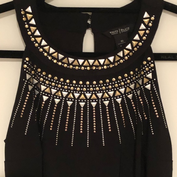 BLACK WHITE HOUSE BLACK MARKET DRESS - Picture 3 of 8